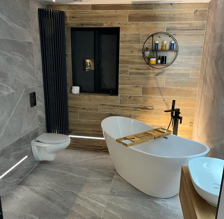 Modern bathroom installed by Innovation NW