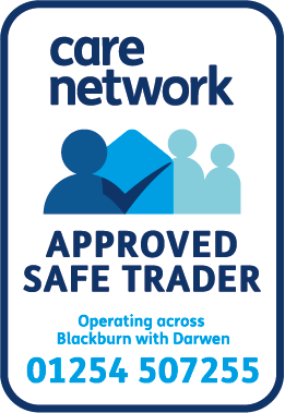 Care Network Approved Safe Trader badge, operating across Blackburn with Darwen